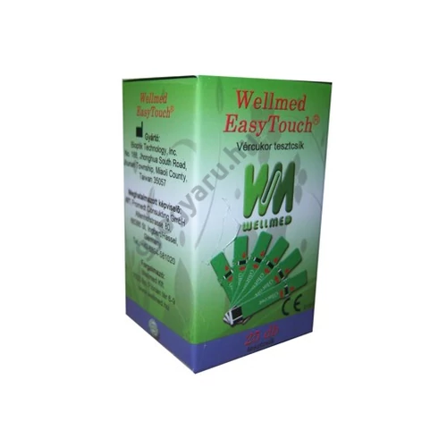 Wellmed EasyTouch vércukor tesztcsík 25db