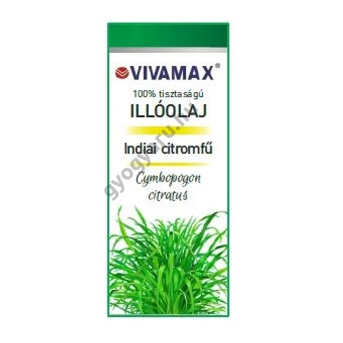 Vivamax indiai citromfű illóolaj 10 ml