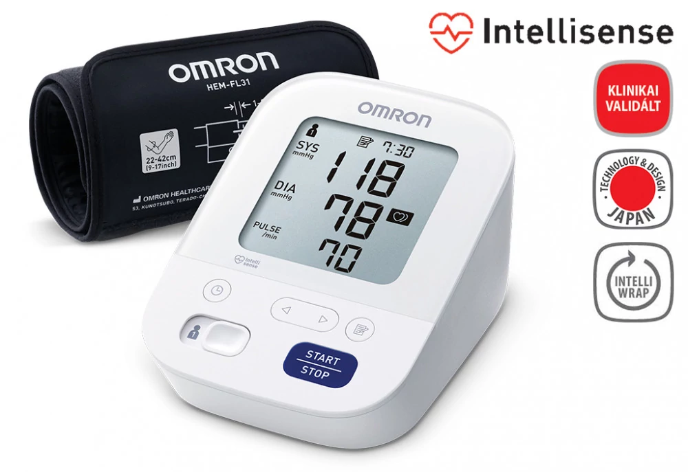 OMRON M3 Comfort Intellisense felkaros vérnyomásmérő