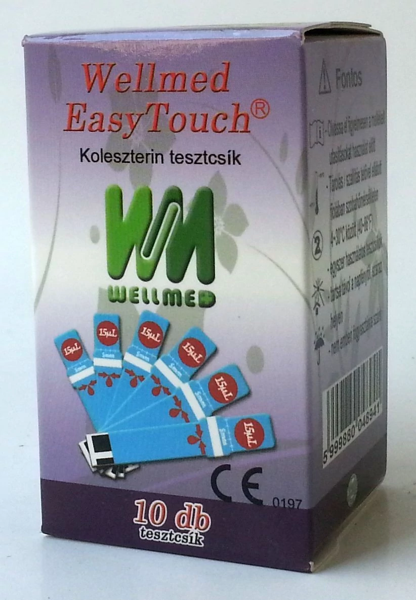 Wellmed EasyTouch koleszterin tesztcsík 10db